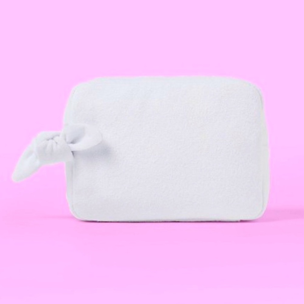 Stoney Clover Lane x Target Large White Terry Pouch. NWT 🌈